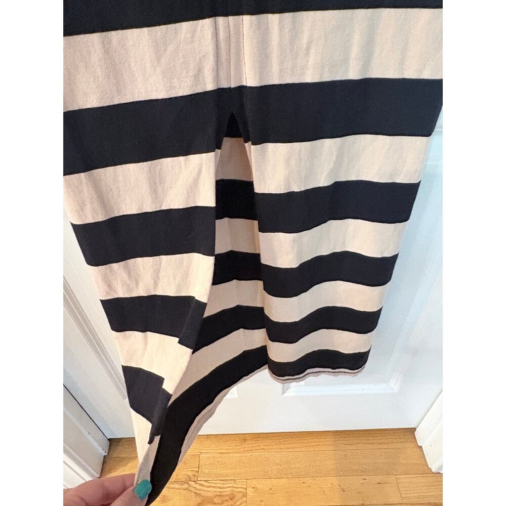 Free People Rugby Stripe Maxi Skirt Cream Black Cotton Blend Size S - Picture 4 of 15